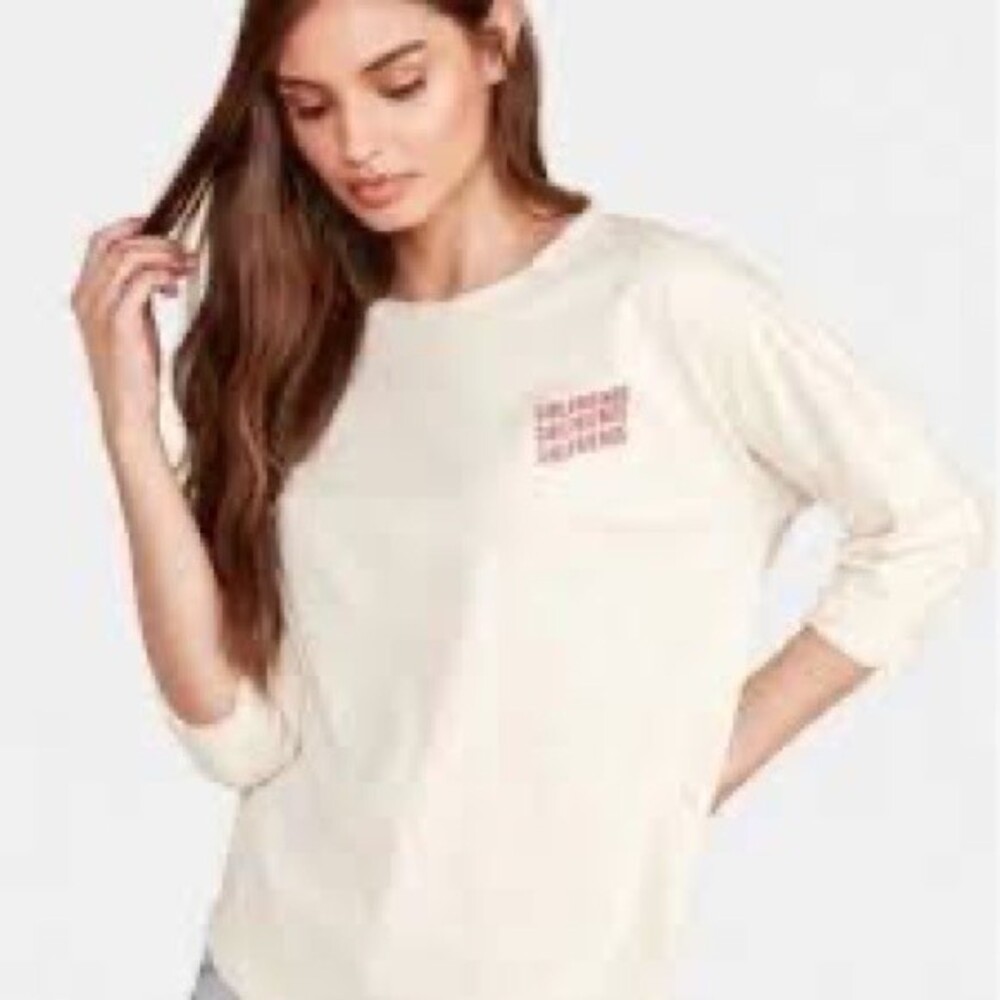 MATE the Label Girlfriend  Devi Crew Tee in Bone S